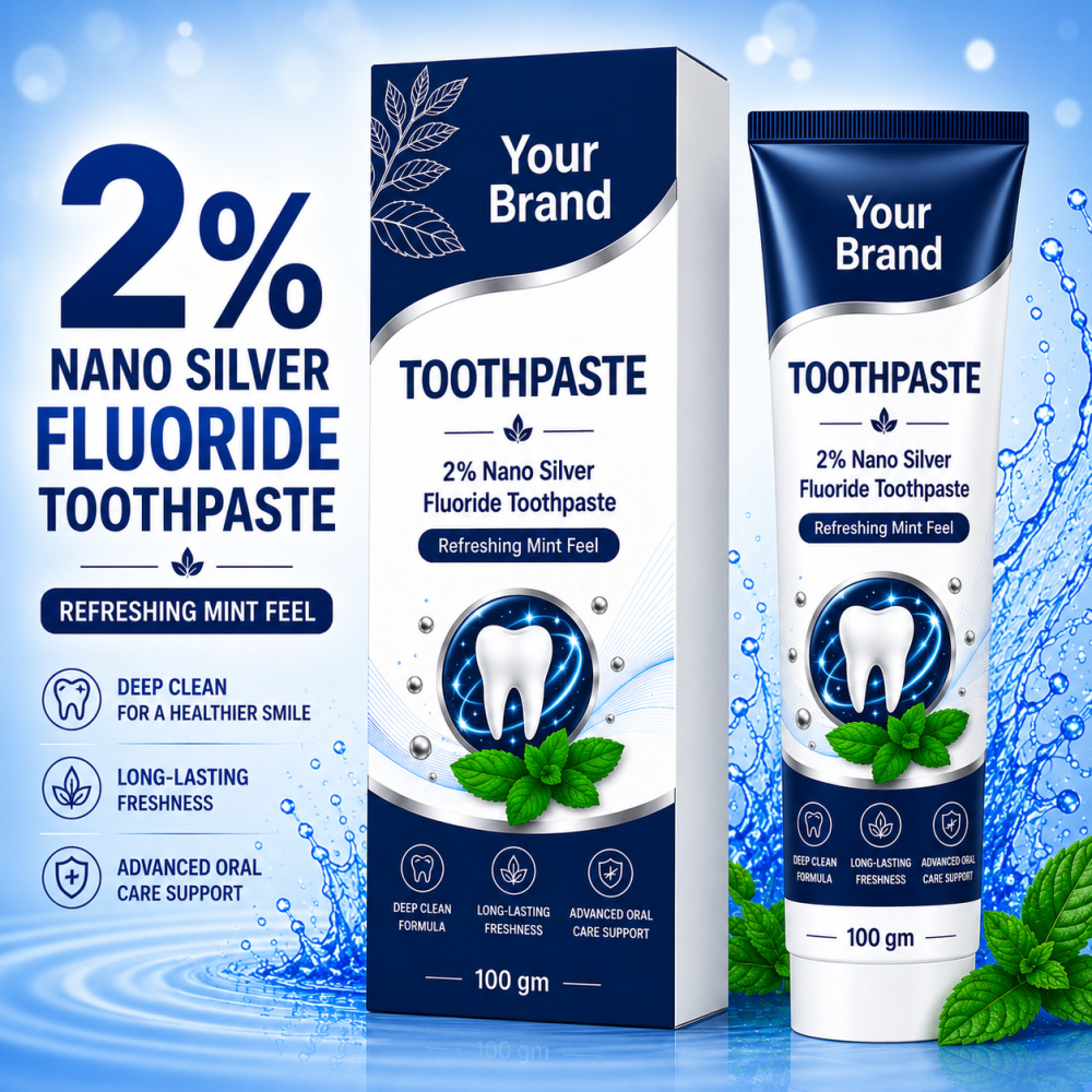 Toothpaste 2% NSF/ Nano Silver Fluoride - Mint Flavour (Sulfate Free)