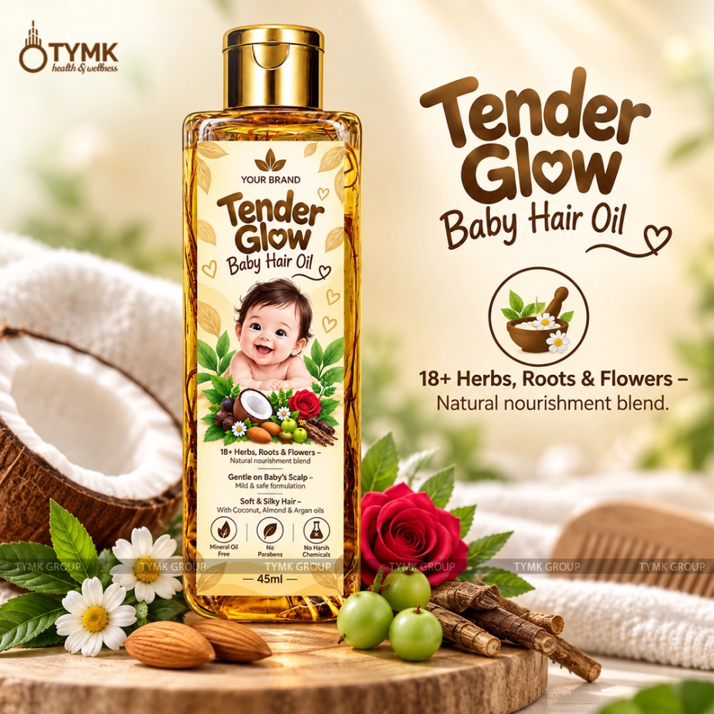 Tender Glow Baby Hair Oil (LLP/ Mineral Oil Free)