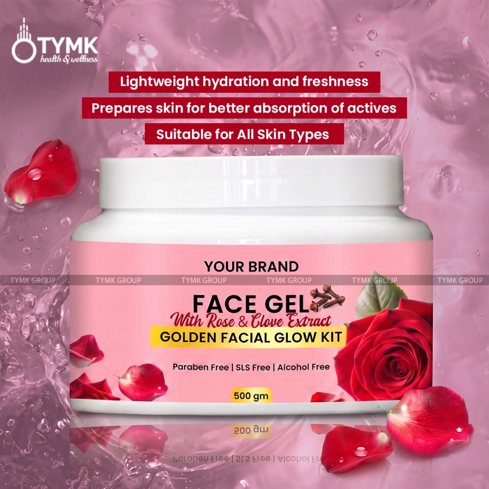Face Gel (With Rose & Clove Extract) (Golden Facial Glow Kit) - 25 GM