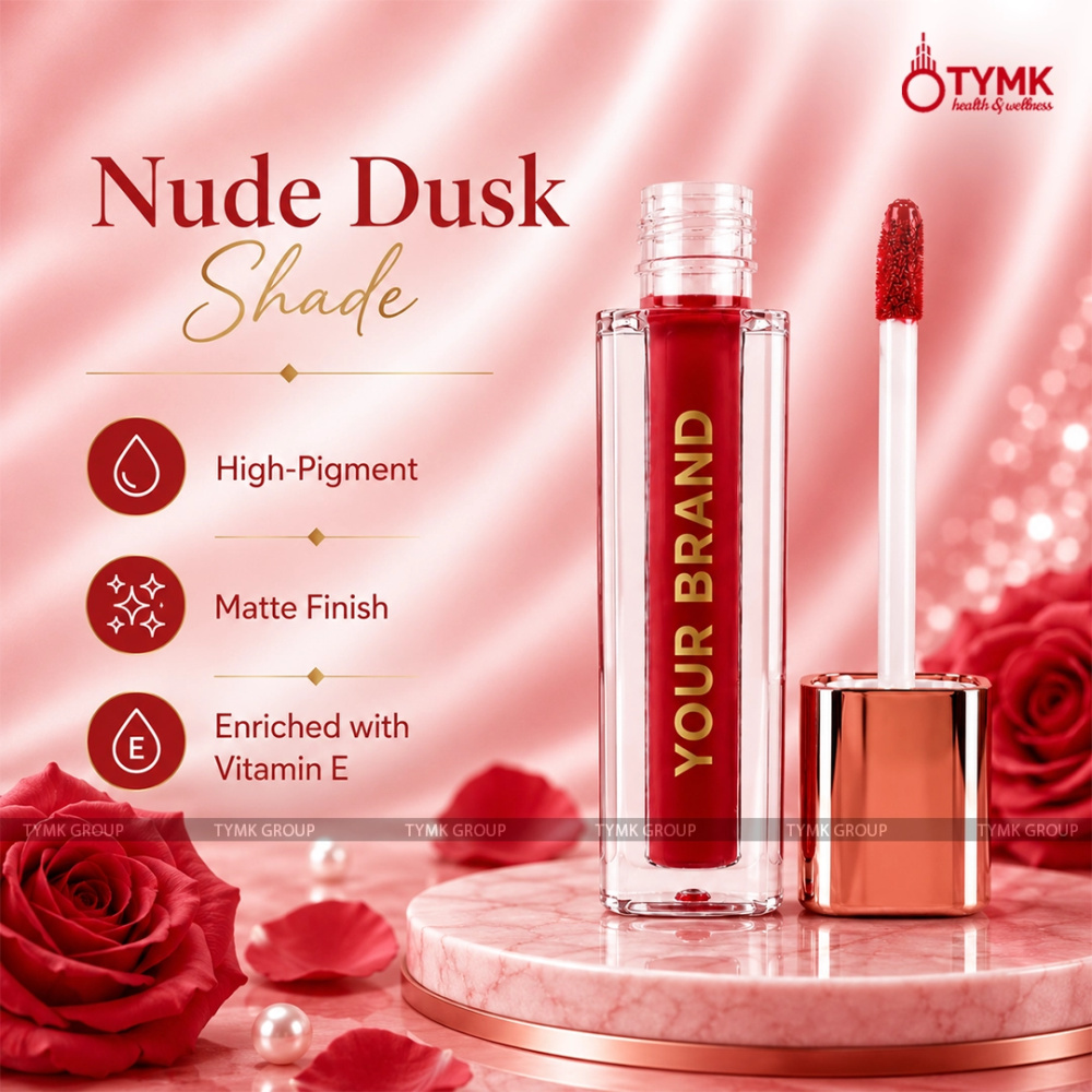 Opulent Glam Liquid Lipstick (Nude Dusk Shade) (Long Lasting)
