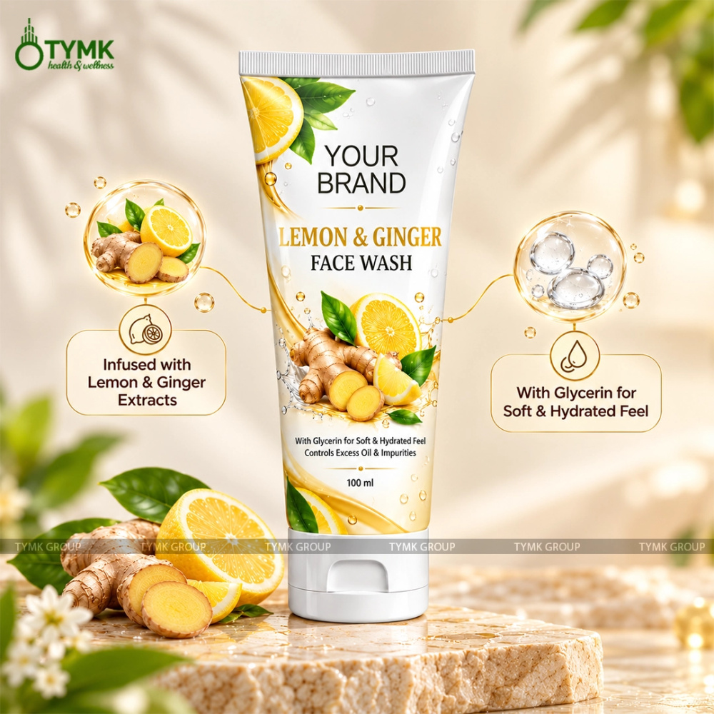 Lemon 🍋 & Ginger Face Wash (paraben Free)