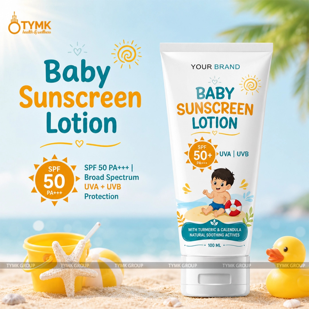 Baby Sunscreen Lotion With SPF-50 (With Turmeric & Calendula)
