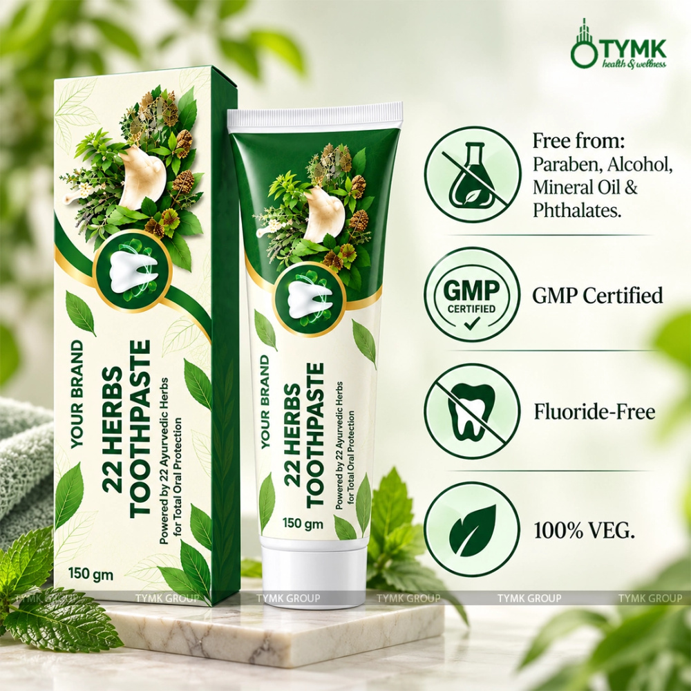 22 Herbs Toothpaste (Sulfate Base) (Clove Flavour)