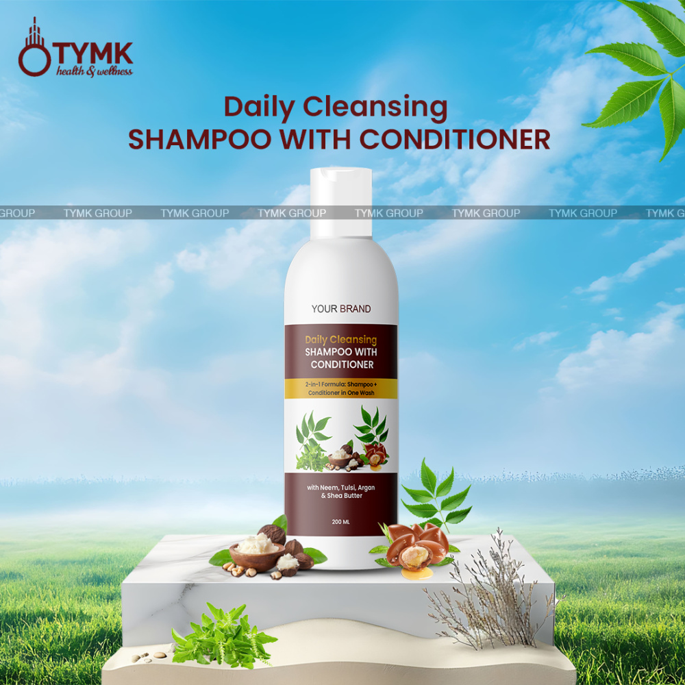 Daily Shampoo With Conditioner (with Neem, Tulsi, Argan & Shea Butter)