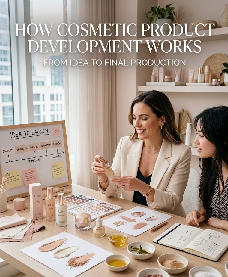 How Cosmetic Product Development Works from Idea to Final Production