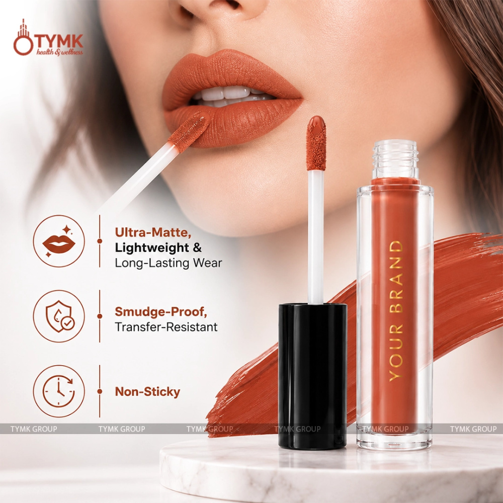Opulent Glam Liquid Lipstick (Velvet Plum) (Long Lasting)