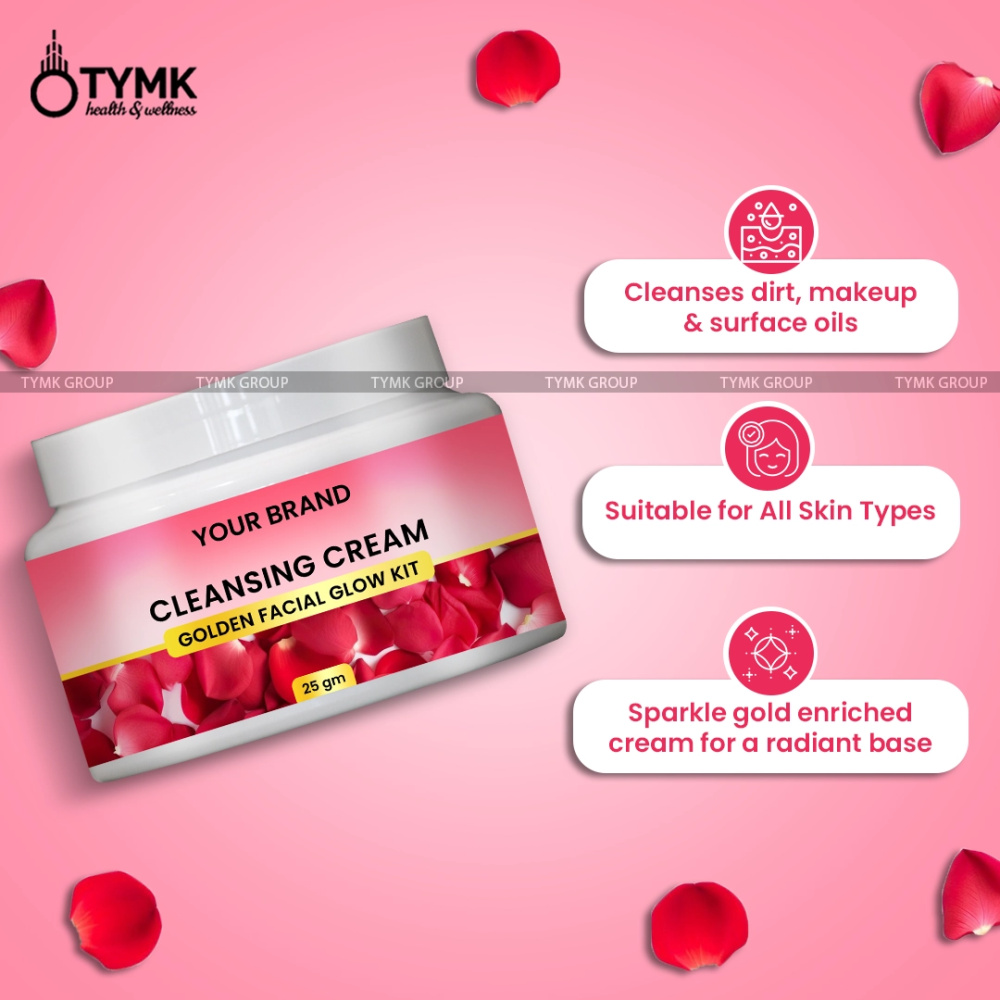 Cleansing Cream (Golden Facial Glow Kit) (With Rose Extract)
