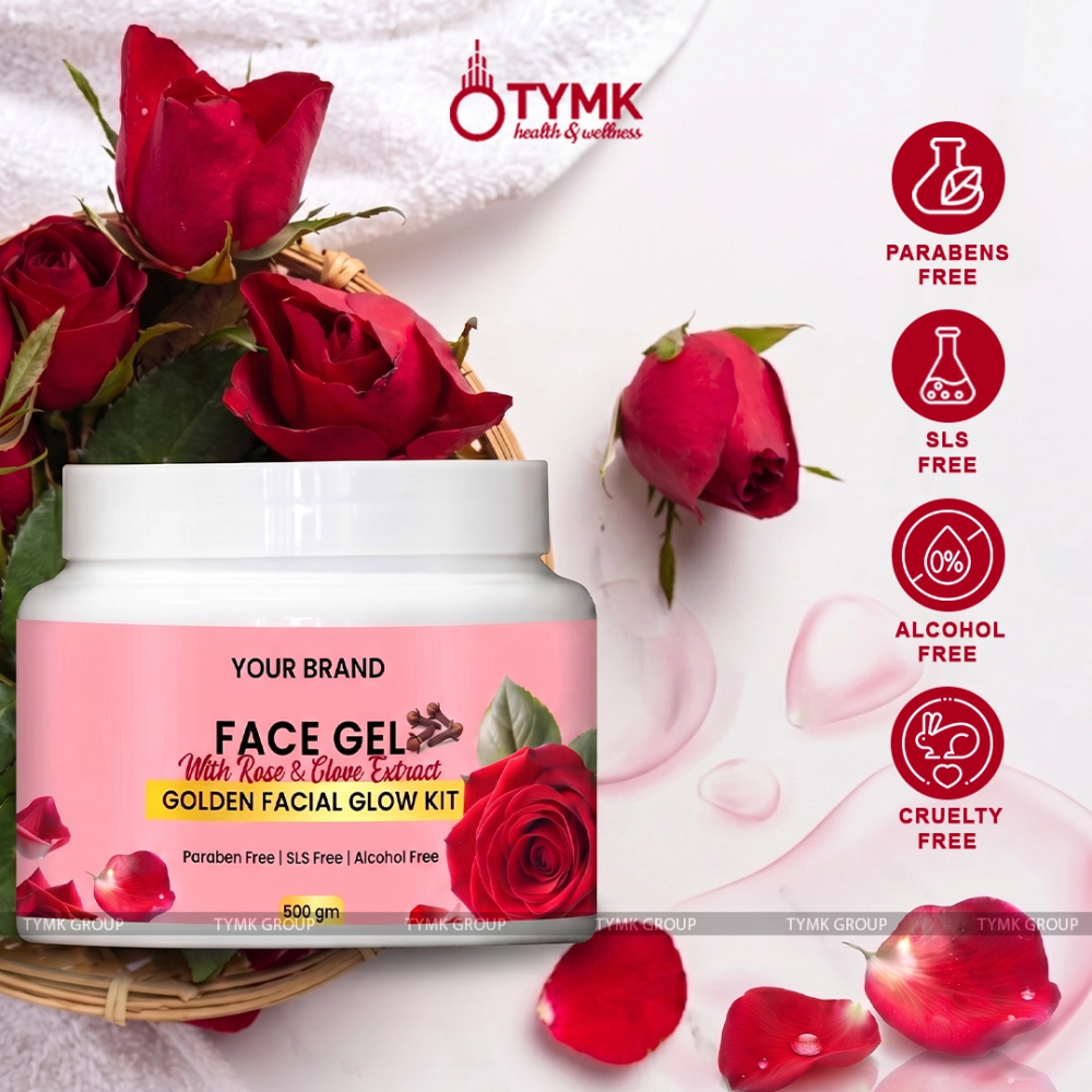 Face Gel (With Rose & Clove Extract) (Golden Facial Glow Kit) - 25 GM