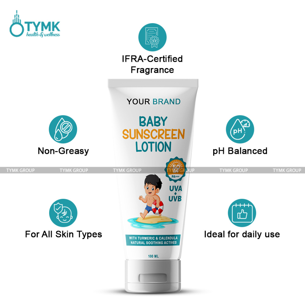 Baby Sunscreen Lotion With SPF-50 (With Turmeric & Calendula)