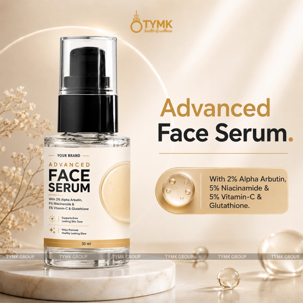 Face Serum (With 1% Glutathione, 2% Alpha Arbutin, 5% Niacinamide & 5% Vitamin-C )