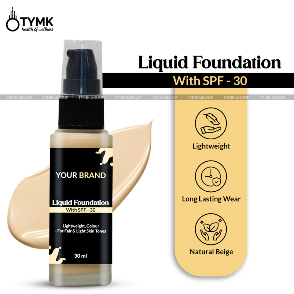 Liquid Foundation (With SPF - 30) - Lightweight ( 🎨 COLOUR- For Fair & Light Skin Tones)