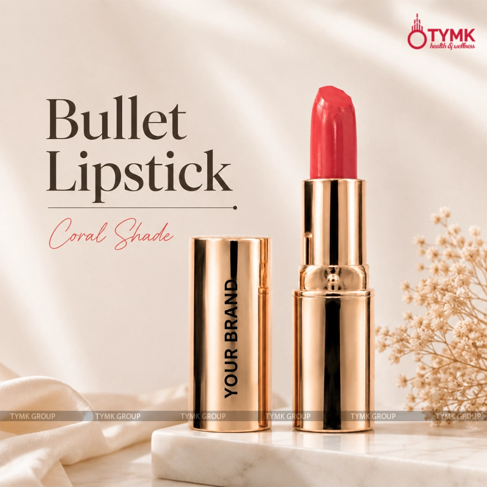 Luxe Allure Bullet Lipstick (Long Lasting) (Coral Shade)