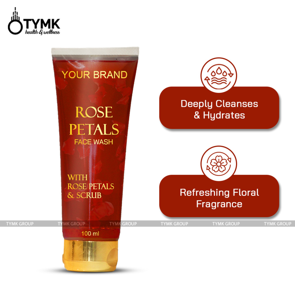 Rose Petals Face wash  (with Rose Petals & Scrub)