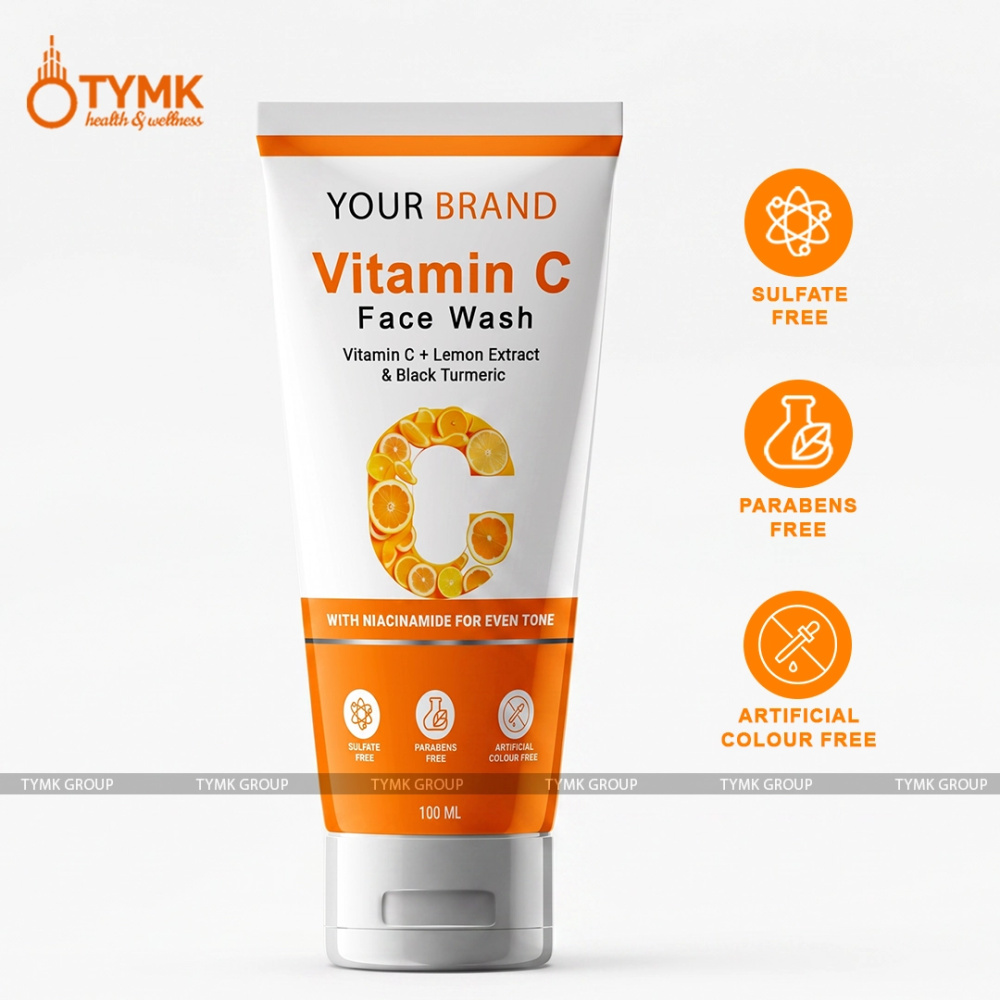 Vitamin C Face Wash (With Black Turmeric) (CREAM BASED)
