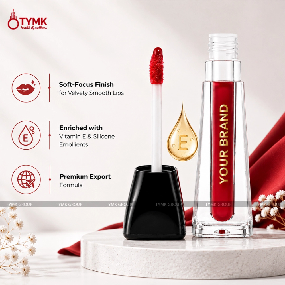 Opulent Glam Liquid Lipstick (Bright Red) (Long Lasting)