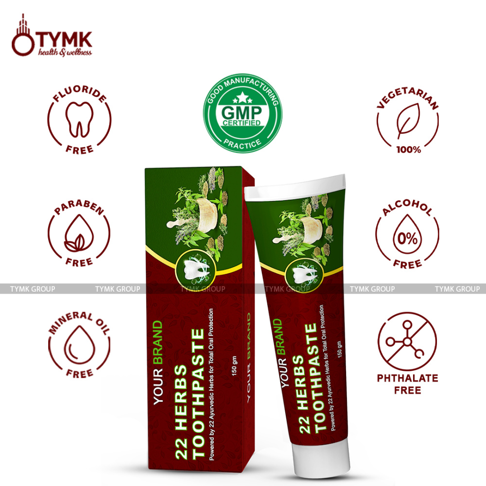 22 Herbs Toothpaste (Sulfate Base) (Clove Flavour)