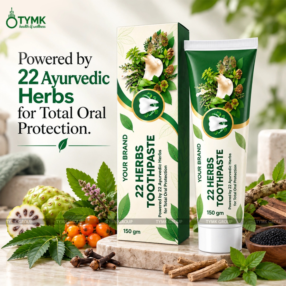 22 Herbs Toothpaste (Sulfate Base) (Clove Flavour)