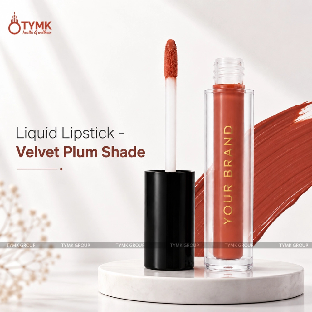 Opulent Glam Liquid Lipstick (Velvet Plum) (Long Lasting)