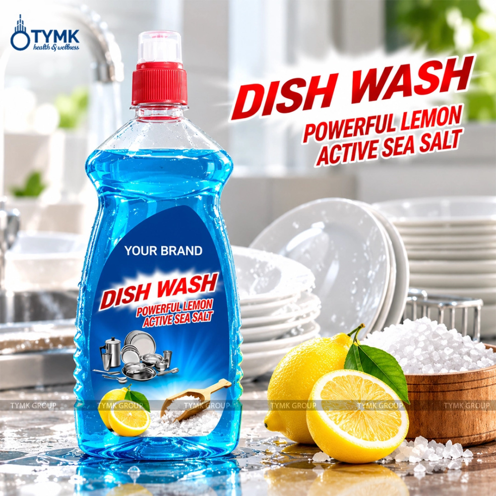 Dish Wash With Lemon And Sea Salt (double Power) (blue)