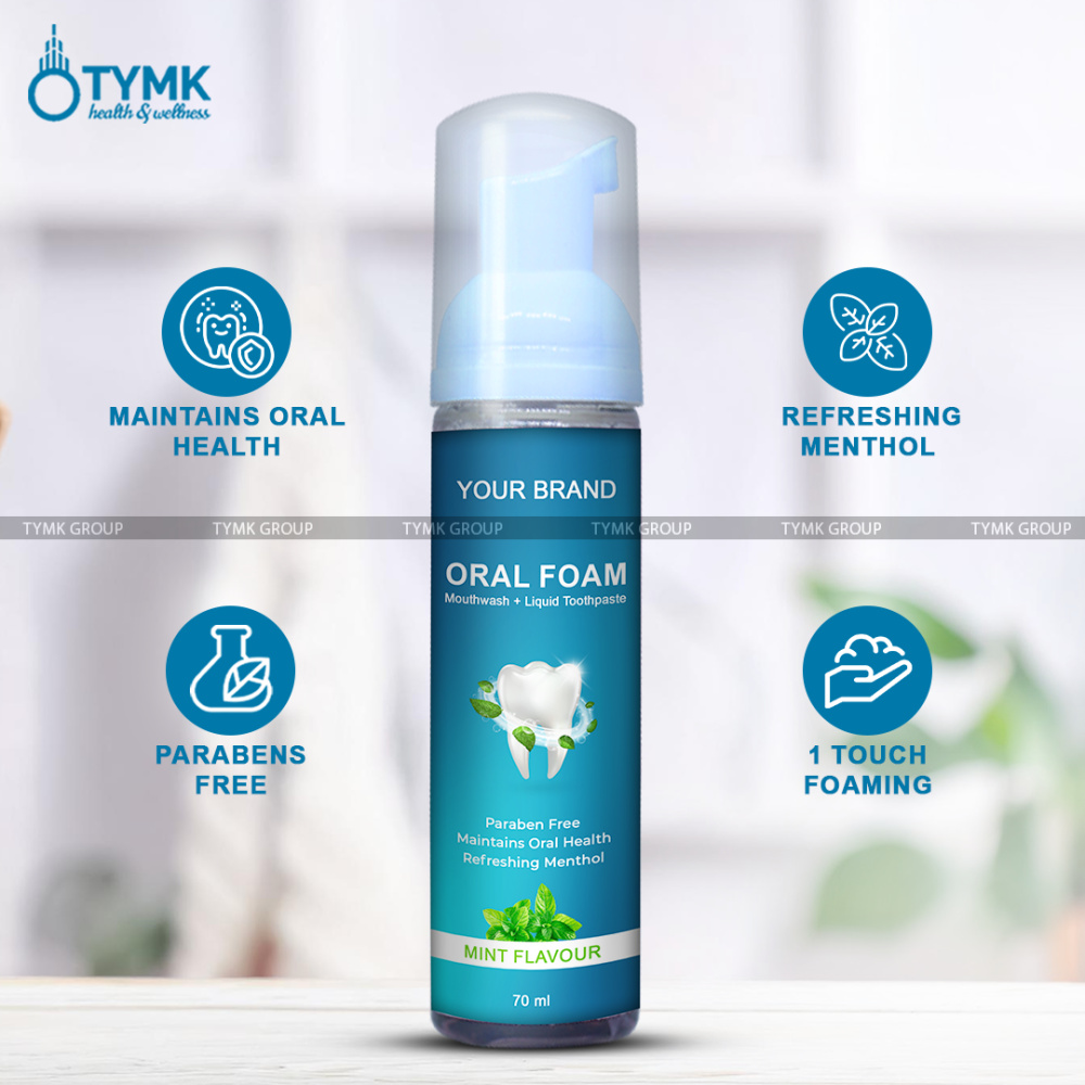 Oral Foam (Mouthwash + Liquid Toothpaste) (Mint Flavour)