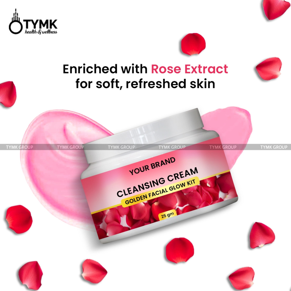 Cleansing Cream (Golden Facial Glow Kit) (With Rose Extract) - 25 GM
