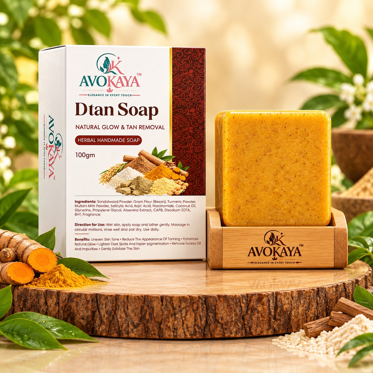 D- tan Herbal Homemade Soap