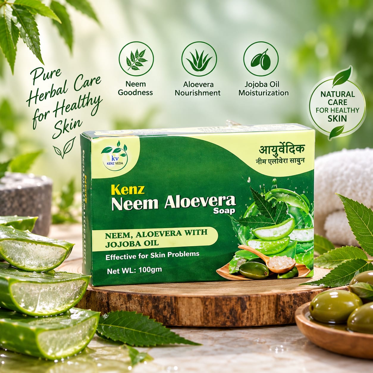 KENZZ NEEM ALOEVERA SOAP