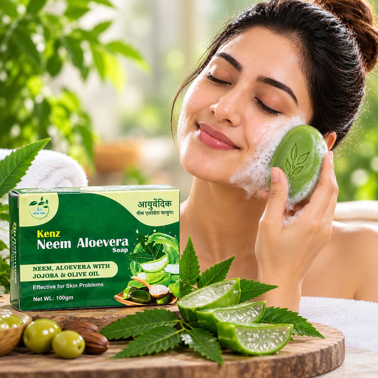 KENZZ NEEM ALOEVERA SOAP
