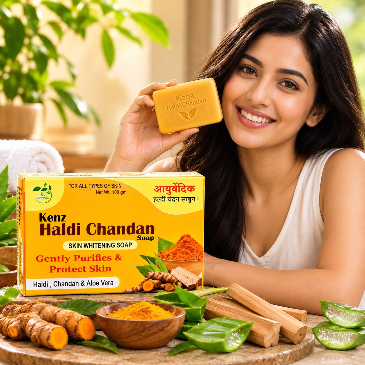 KENZZ HALDI CHANDAN SOAP