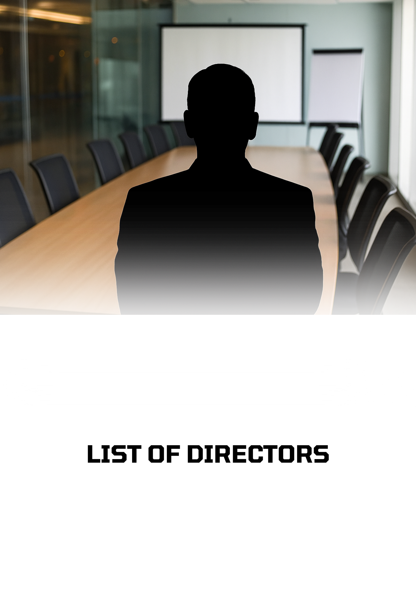 LIST OF DIRECTORS