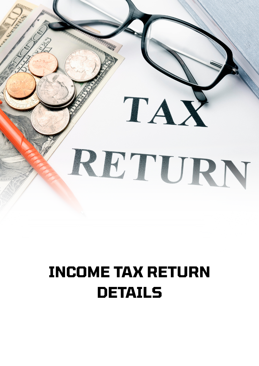 INCOME TAX RETURN DETAILS
