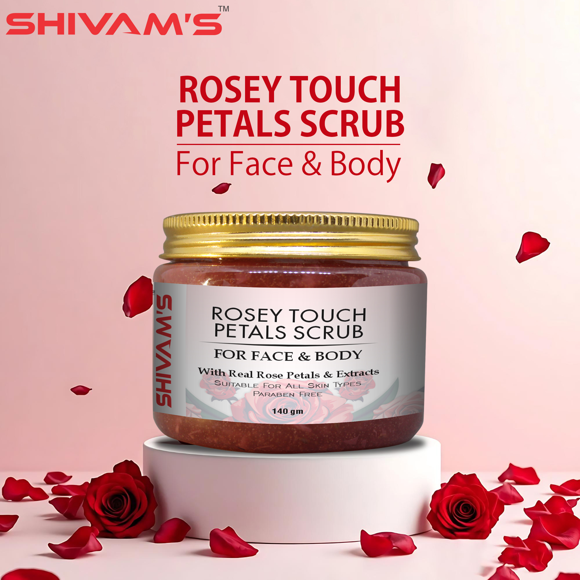 Rosey Touch Petals Scrub
