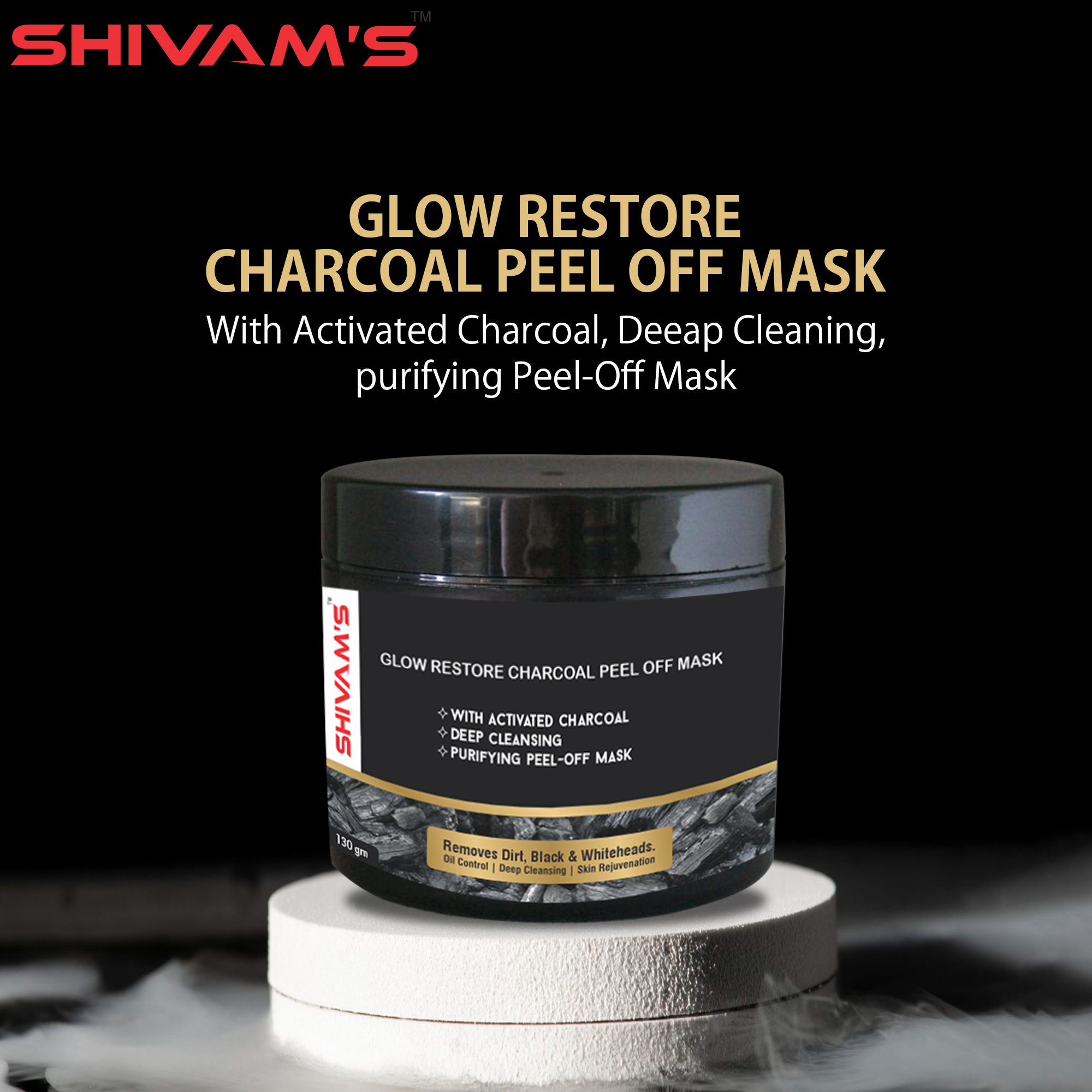Glow Restore Charcoal Peel off Mask