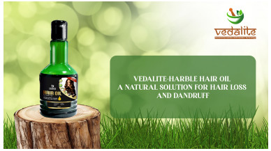 Vedalite-Harble Hair Oil A Natural Solution for Hair Loss and Dandruff