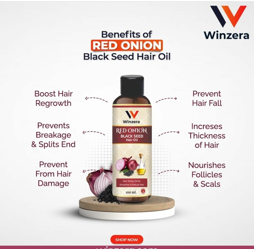 Benefits of Red Onion Hair oil with the Combination of black Seed